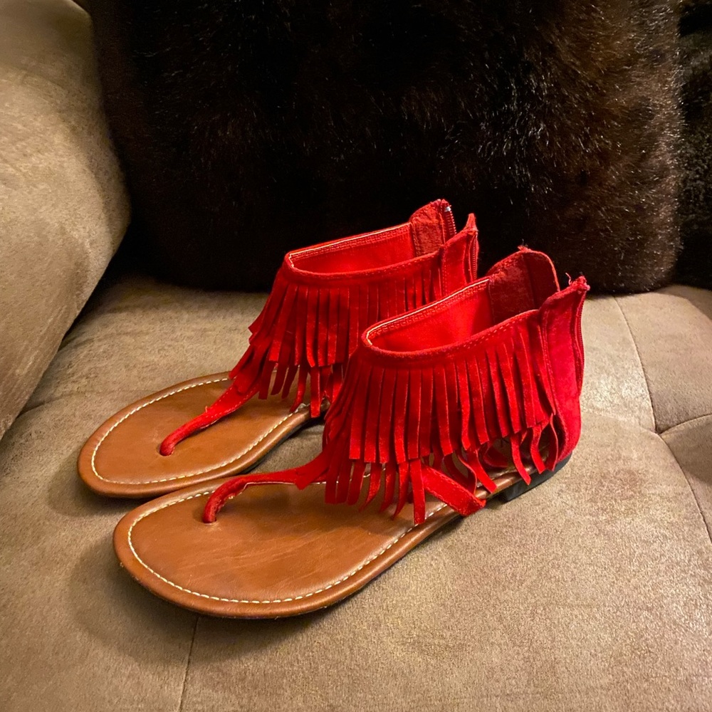 Red Sandals